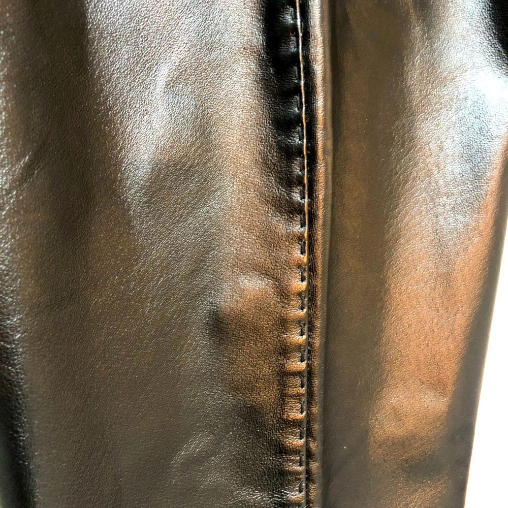 Woman leather pant. Waiste 34" and O.L. 40"